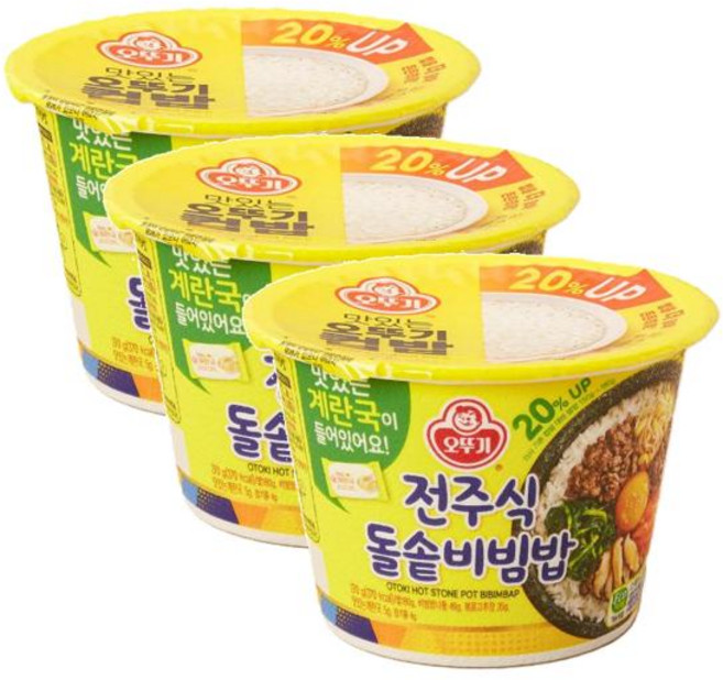 오뚜기 컵밥 전주식돌솥비빔밥 270g 3개, 3세트