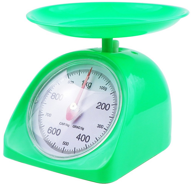 도매짱 1kg 2kg 주방저울 계량 저울 미니 요리 음식 주방용, 1kg연두, 저울