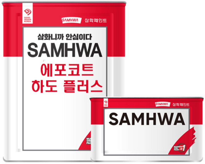 삼화페인트 방진 바닥방수용 에폭시페인트 에포코트 하도 플러스, 1개, 14L, 회색 유광