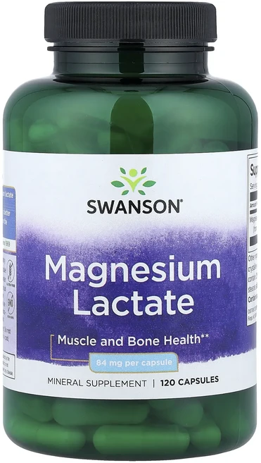 헁복하고 건강하세요 Swanson 마그네슘락테이트 84mg 캡슐 120정 늘 챙기셔야합니다, 1개 - 쿠팡
