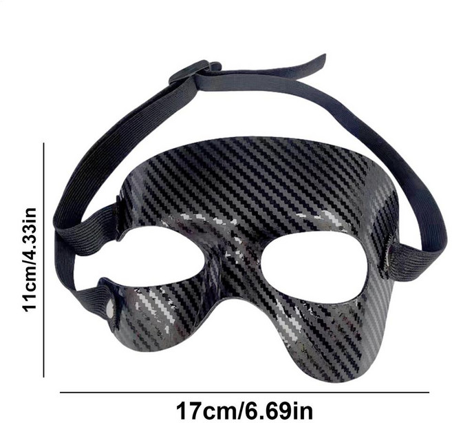 스포츠용 코 가드 얼굴 보호 및 커버 소프트볼 농구 축구 기타 조절식 가리개, 01 CN, 03 half