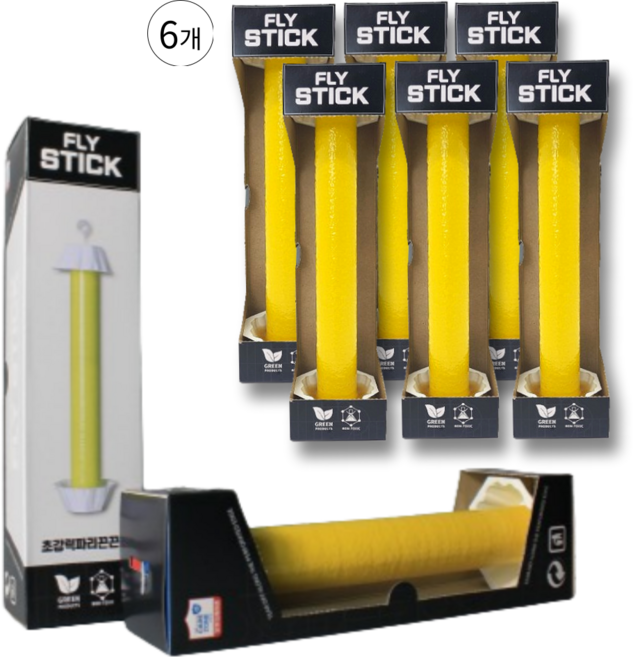 모든 플라이스틱 초파리트랩 화장실날파리 날벌레 벼룩파리 뿌리파리 나방파리 퇴치 끈끈이, 6개, 1개입