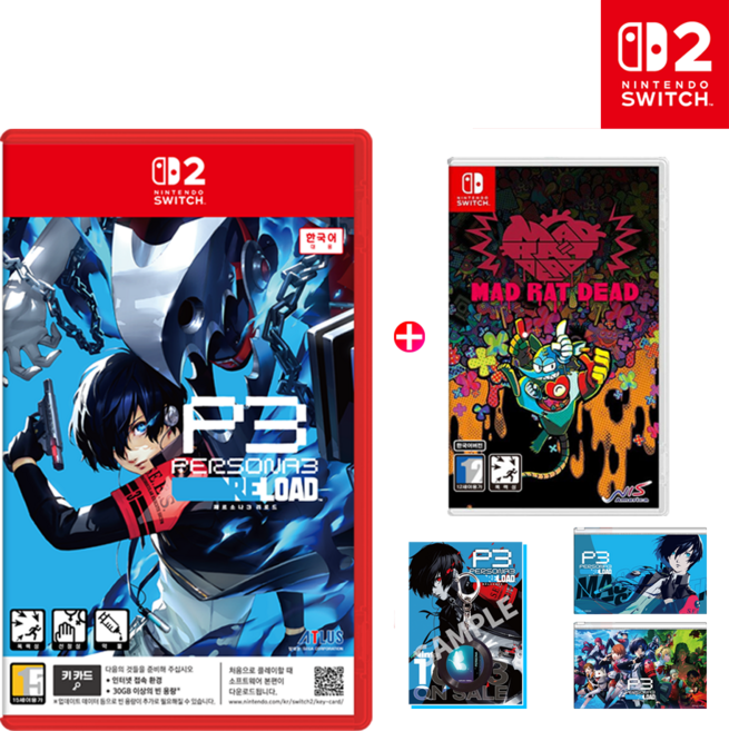 닌텐도 스위치2 페르소나3 리로드 + 스위치 매드 래드 데드 세트 [특전 2종], 페르소나3 리로드+스위치 매드 래트 데드