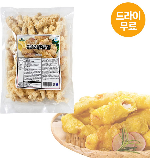 통살 오징어튀김, 1kg, 1개