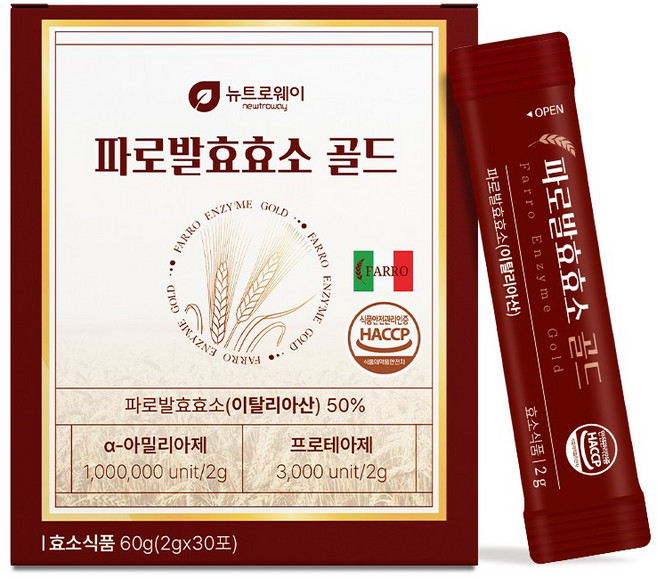 시니어 자연발효효소 착한 탄수화물 프로테아제 파로, 60g, 1박스