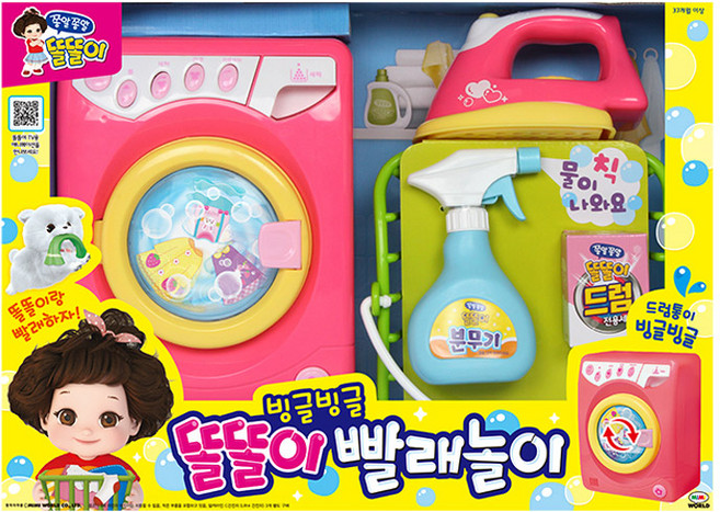 미미월드 쫑알쫑알 똘똘이 빙글빨래놀이, 혼합색상, 1개