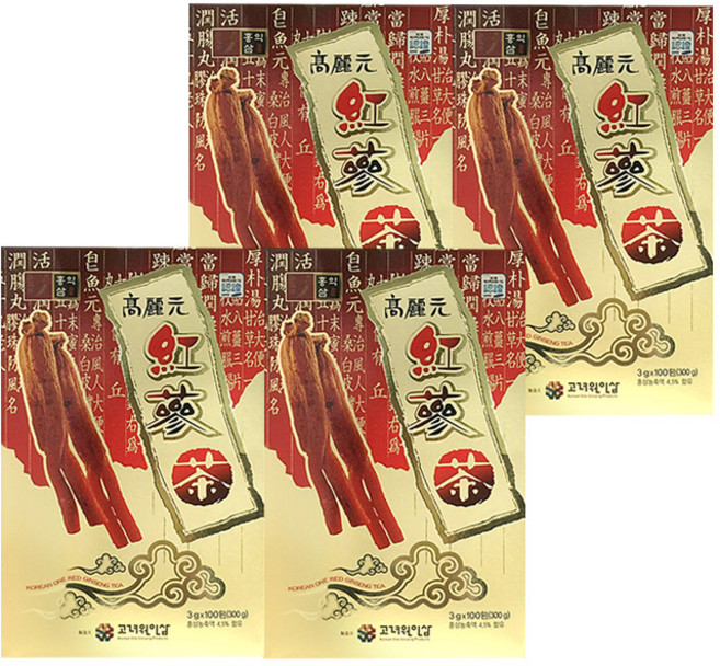 고려원 홍삼과립차 400T(100Tx4개), 3g, 100개입, 4개