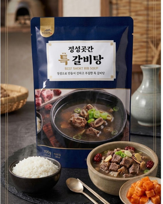 정성곳간 실온 특 갈비탕 700g 명인 강순의 간편식 레토르트, 4개