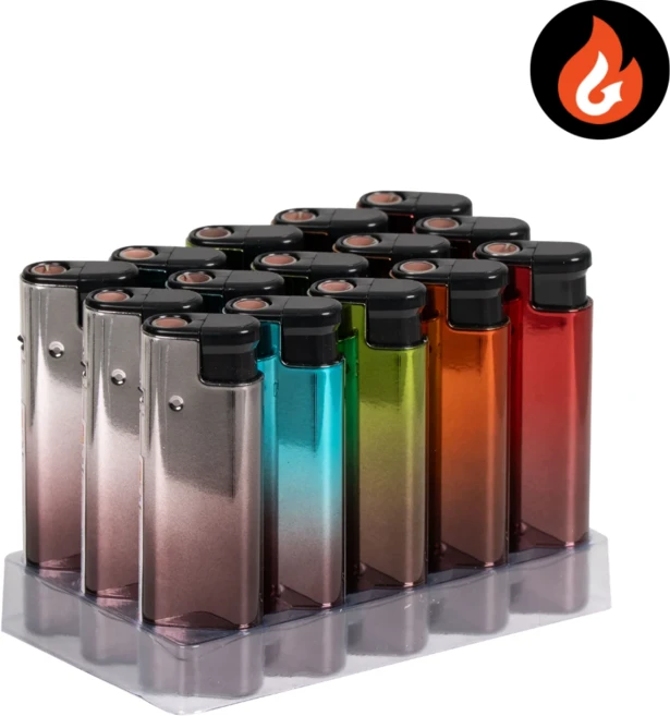 편의점 판매용 국내개발 스마트 토치 메탈 라이터, 15개, 스마트 다크투톤 - 쿠팡