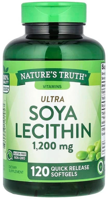 Nature's Truth 울트라 대두 레시틴 1200mg 속방형 소프트젤 120정 NTH-10145, 1개 - 쿠팡