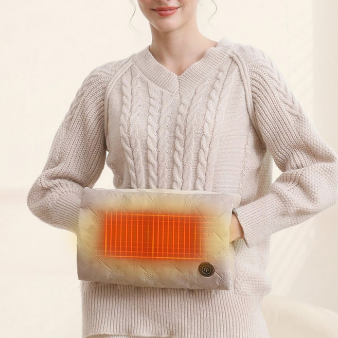 위드홈즈 1초 온열 초경량 휴대템 usb 미니 온열찜질기, 그린