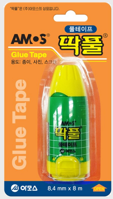딱풀 풀 테이프 8.4mmX8m 아모스