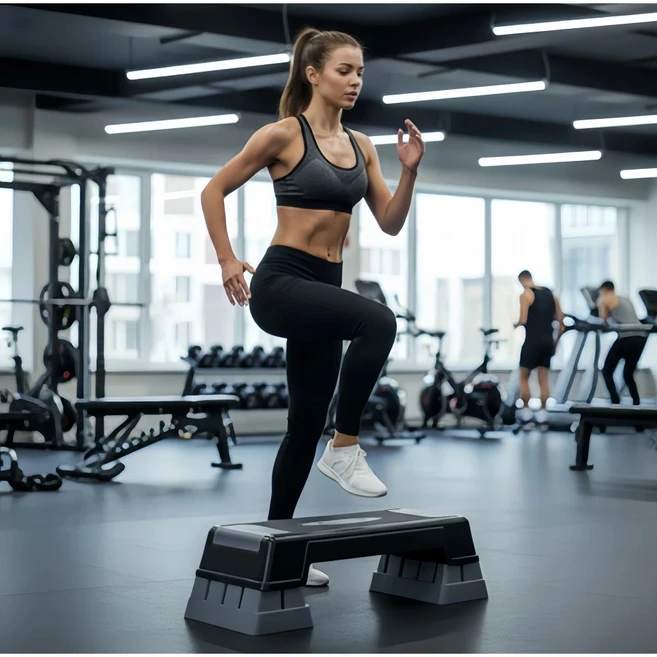 22GTP 스포츠 스텝박스 3단 계단운동기구 스테퍼 스텝퍼 홈트 헬스, 블랙+그레이