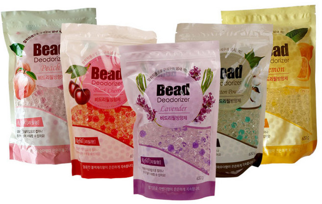 해피룸 비드 방향제 리필 코튼 650g 구슬형, 1개