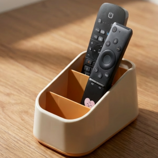 라토브 거실 리모컨 정리함 노랑 스몰 소파 테이블 수납 거치대, 1개