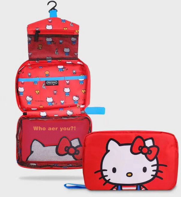 GOYES 헬로키티 수납파우치 다용도 걸이식 수납가방 여행용파우치