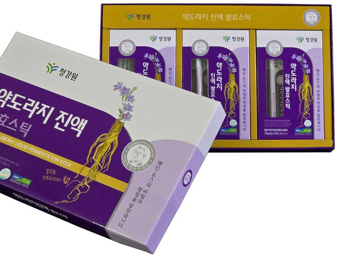 청강원 약도라지진액 발효스틱, 300g, 30개