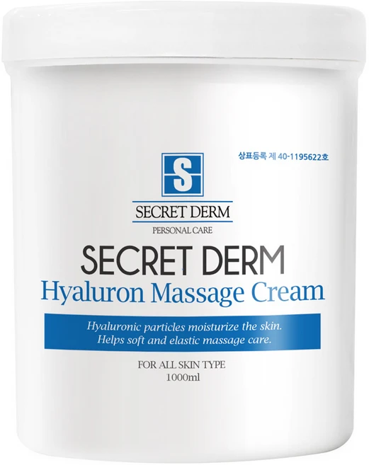 히알루론 마사지크림 시크릿덤 빠른수분 에스테틱 1 000ml, 1개, 1L - 쿠팡