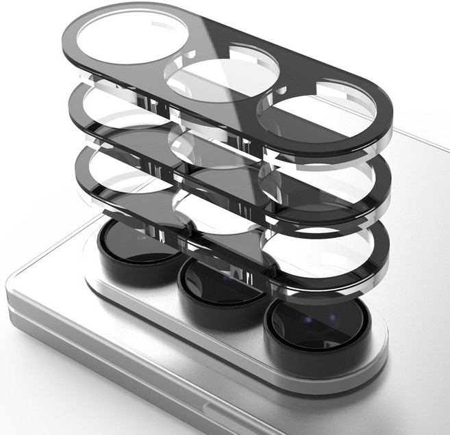 풀커버 카메라보호 강화유리 필름, [총3매]블랙#카메라강화유리, 3개