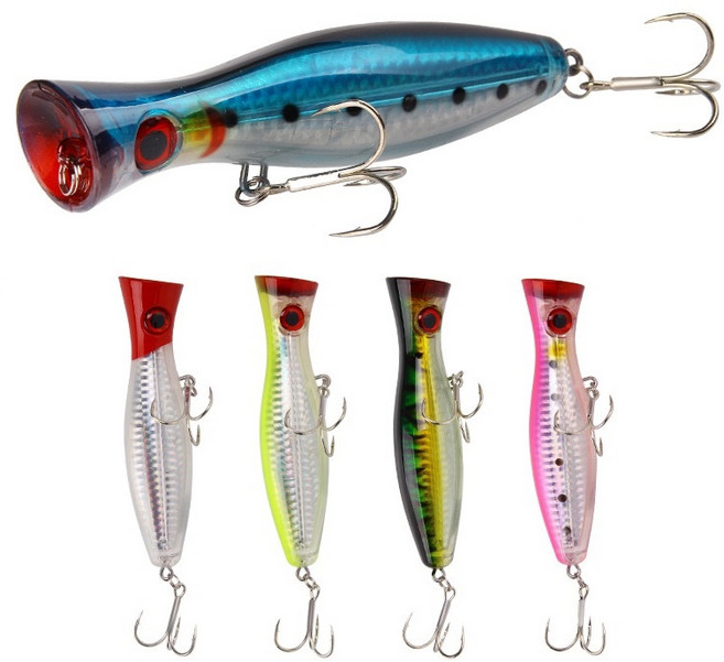 FISHHUNTER 하드베이트 포퍼 5종세트, 40g, 1세트, 혼합색상