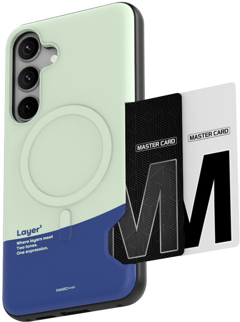 별다섯 Alun Layer 갤럭시 맥세이프 카드 케이스 2장 수납 슬림 범퍼