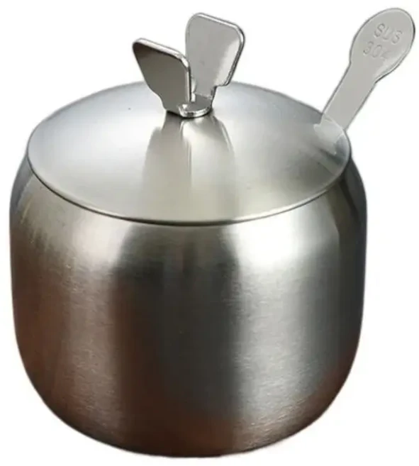 향신료용 스테인레스 스틸 조미료 항아리 설탕 소금 후추 셰이커 캔 병 보관 상자 뚜껑 주방 가제트, 02 A-Butterfly 9.5cm, 1개, 02 A-Butterfly 9.5cm