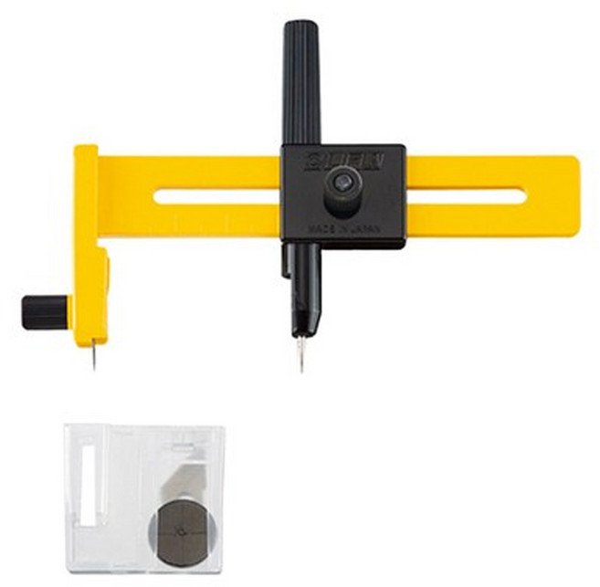 OLFA 올파 1~15cm 원형재단 써클커터 콤파스커터칼 CMP-1, 2개