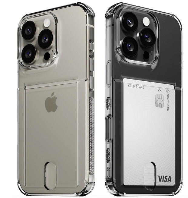 신지모루 범퍼 강화 4DX 에어팁 카드 수납 휴대폰 케이스