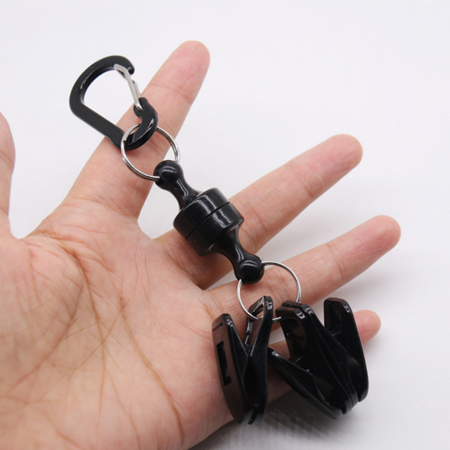 솔레르 강력하고 간편한 자석퍼터키퍼, 블랙, 1개