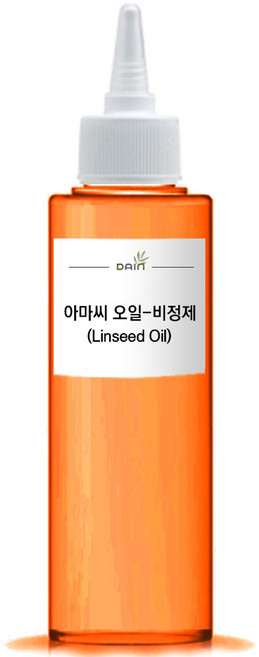 아마씨오일(Linseed or Flaxseed oil)-비정제/냉압착-린씨드오일, 100ml, 1개