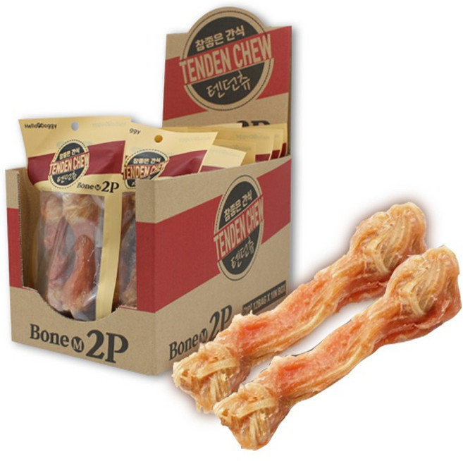 헬로도기 참좋은간식 텐던츄 본 M(2P), 12개