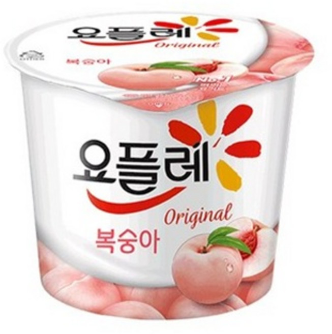 빙그레 요플레 복숭아홈180g무료배송, 180g, 4개