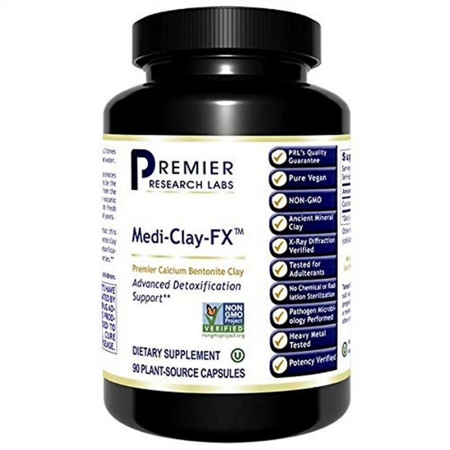 Premier Research Labs Medi-Clay-FX 칼슘 벤토나이트 클레이 90정, 1개 - 쿠팡