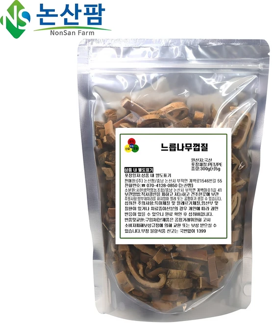 국산 느릅나무 껍질 300g 유피 유백피, 1개 - 쿠팡