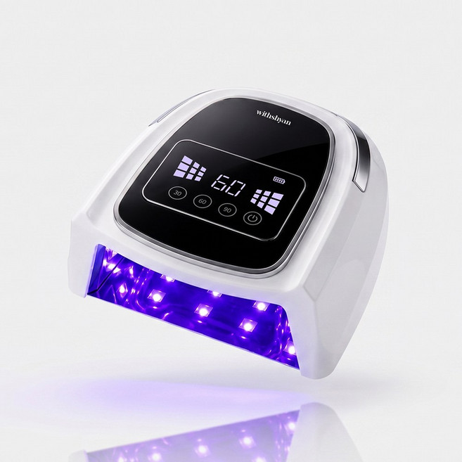 위드샨 에이스 무선 젤 램프 UV/LED 고출력 네일램프 120W, 1개, 화이트