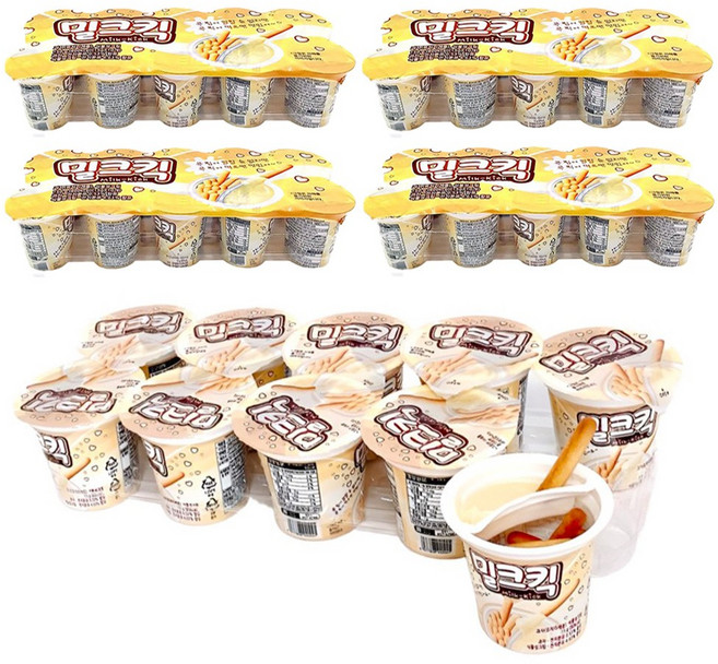 밀크킥 찍어먹는 과자 한정행사 50개(15gx50개) 어린이집 유치원 학교 교회 간식 선물, 50개, 15g