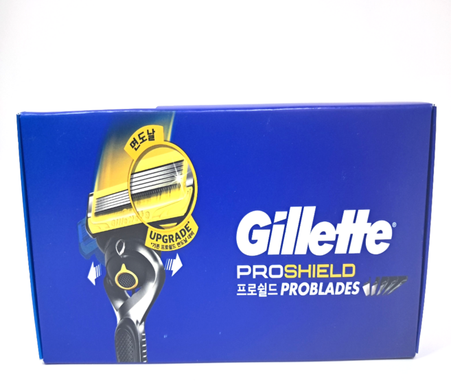 질레트 프로쉴드 옐로우 매뉴얼 면도날, 16개입, 1개