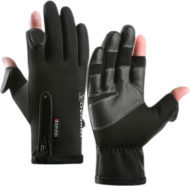 상상공간 프리미엄 기모 안감 핑거 오픈형 겨울장갑 남자 여자 스마트폰 터치 방한 보온 겨울 스포츠 등산 낚시 장갑
