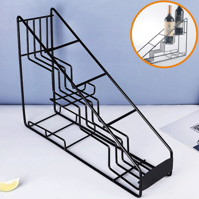 마켓피아 카페 커피 시럽 소스 디스펜서 거치대, 블랙, 1개