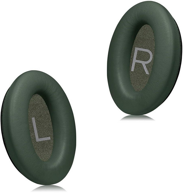 Joghaw 헤드폰 교체용 이어 패드 보스 QuietComfort 45(QC45) 헤드폰용 단백질 가죽 이어패드 쿠션 부드러운 메모리 폼 - 그레이, Dark green