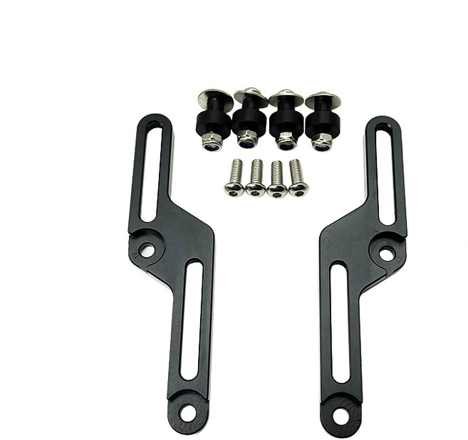 아스라다 스즈키 V-STORM 650 용 앞유리 조절기 오토바이 CNC 브래킷 V - 2018, 01 Black