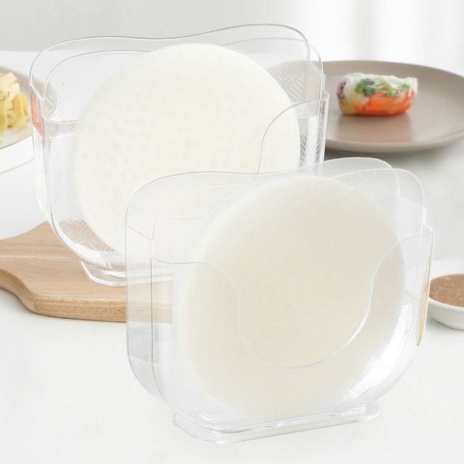 1+1 국산 라이스페이퍼 월남쌈 물그릇 2p, 투명, 2개