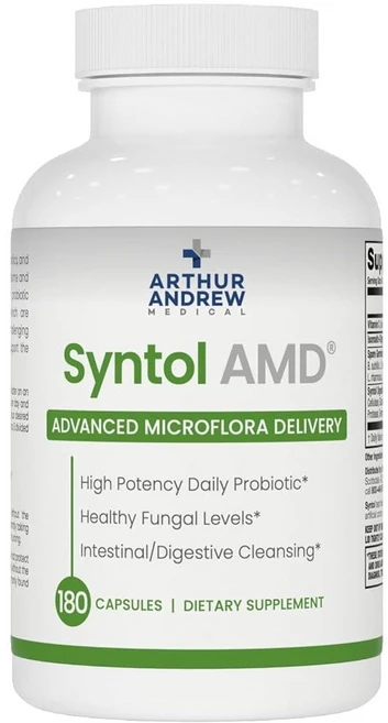 Arthur Andrew Medical Syntol AMD 효모 균형을 위한 프로바이오틱 및 효소 혼합 180 캡슐, 180정, 1개 - 쿠팡