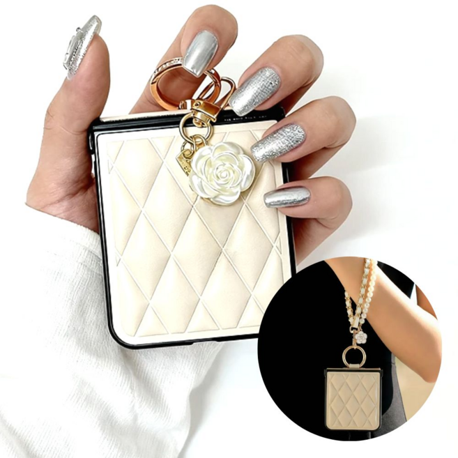 매트릭스 명품 Z플립 힌지보호 휴대폰 케이스