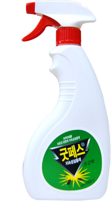 굿페스 500ml 파리약 모기약 분무 살충제 바퀴벌레약 벼룩 지네 스프레이식, 3개