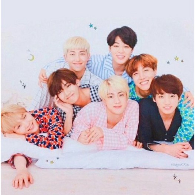 DIY 보석십자수 연예인 BTS 방탄소년단 전체수 MH22-0526155, 40*40cm, 원형, 1개