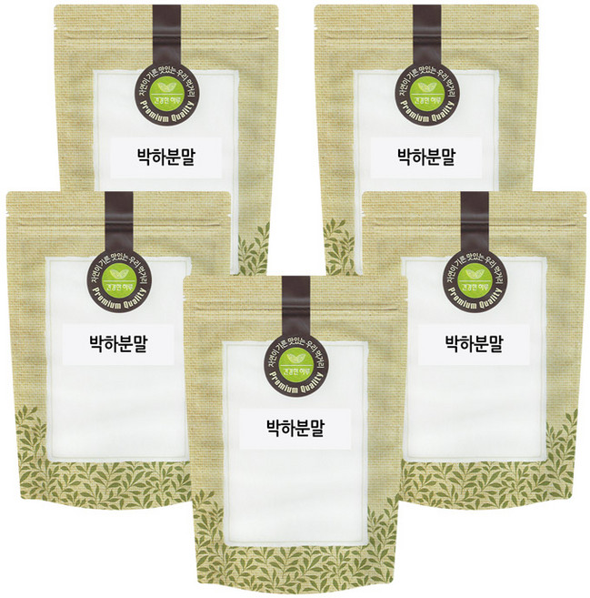 박하 분말 가루 박하잎 박하차 박하잎차가루 300g x 5팩(총1.5kg) 국산 국내산, 5개