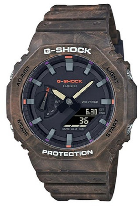 GA-2100FR-5A 미스틱 포레스트 팔각 남성 우레탄 아날로그 전자 시계