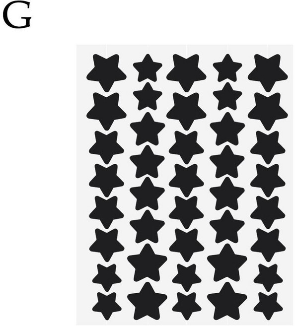 표준 40pcs 여드름 패치 Ance에 대 한 다채로운 별 모양의 PE 여드름 패치 제거에 대 한 귀엽고 보이지 않는 커버 스티커, [03] Black