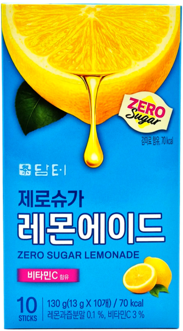 담터 제로슈가 레몬에이드 10T, 1개, 10개입